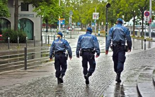 Polizisten im Einsatz